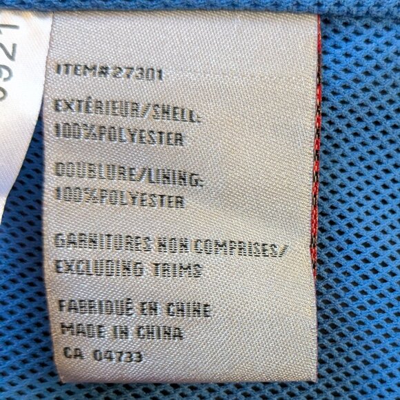 Alpinetek Blue Hooded Raincoat - Size Medium - Picture 11 of 12